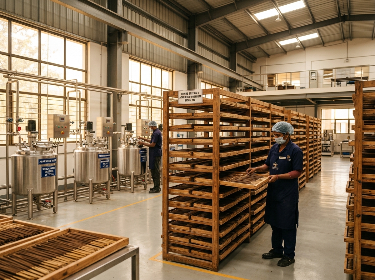 RetroFragra State-of-the-Art Incense Manufacturing & Compounding Facility in Bangalore, India